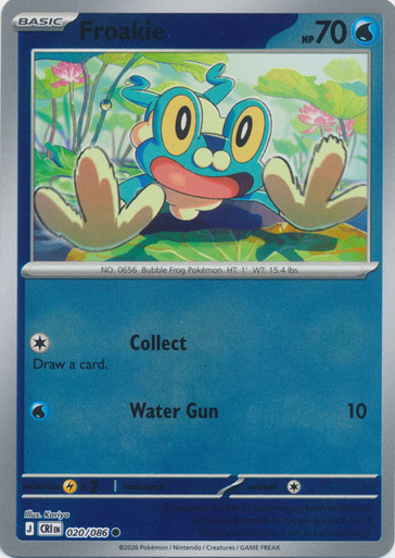 ME Chaos Rising 020/086 Froakie (Reverse Holo)、Pokemon、kayou