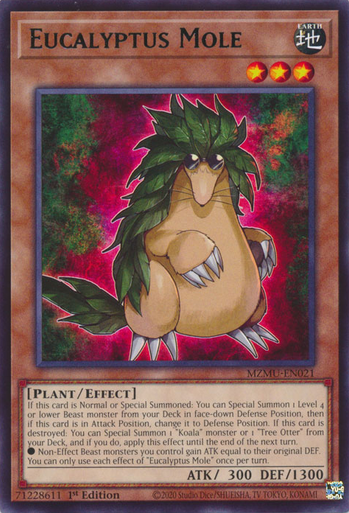 MZMU-EN021 Eucalyptus Mole、Yu-Gi-Oh!、kayou
