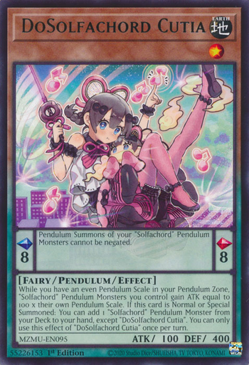 MZMU-EN095 DoSolfachord Cutia、Yu-Gi-Oh!、kayou