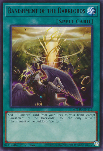 MZMU-EN112 Banishment of the Darklords、Yu-Gi-Oh!、kayou