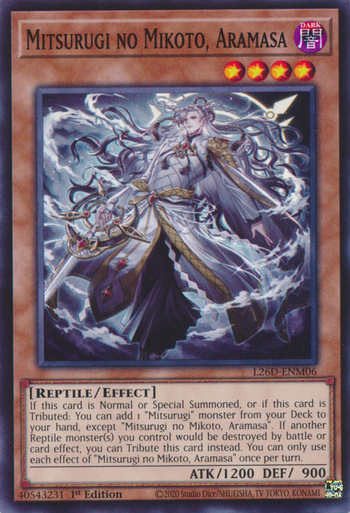 L26D-ENM06 Mitsurugi no Mikoto, Aramasa (Common)、Yu-Gi-Oh!、kayou