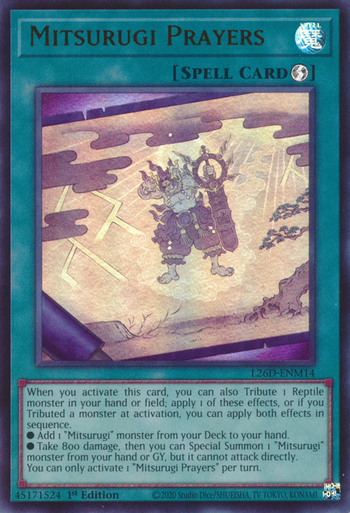L26D-ENM14 Mitsurugi Prayers (Ultra Rare)、Yu-Gi-Oh!、kayou