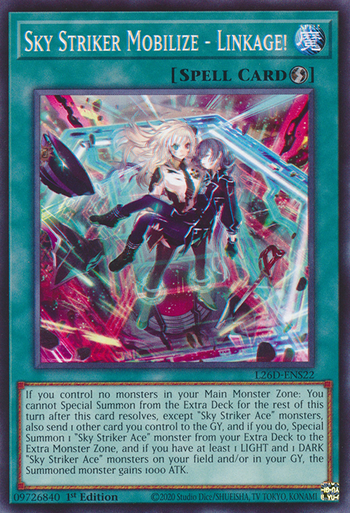 L26D-ENS22 Sky Striker Mobilize - Linkage! (Common)、Yu-Gi-Oh!、kayou