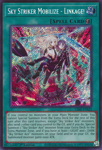 L26D-ENS22 Sky Striker Mobilize - Linkage! (Secret Rare)、Yu-Gi-Oh!、kayou