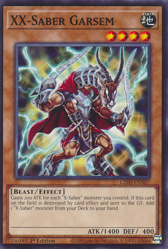 L26D-ENX07 XX-Saber Garsem、Yu-Gi-Oh!、kayou