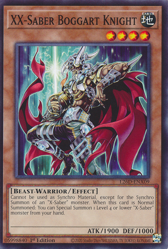 L26D-ENX09 XX-Saber Boggart Knight、Yu-Gi-Oh!、kayou
