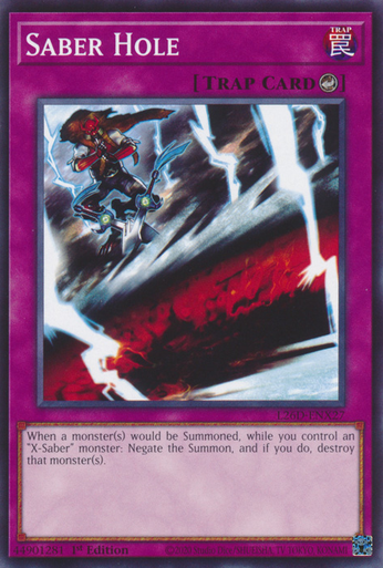 L26D-ENX27 Saber Hole、Yu-Gi-Oh!、kayou
