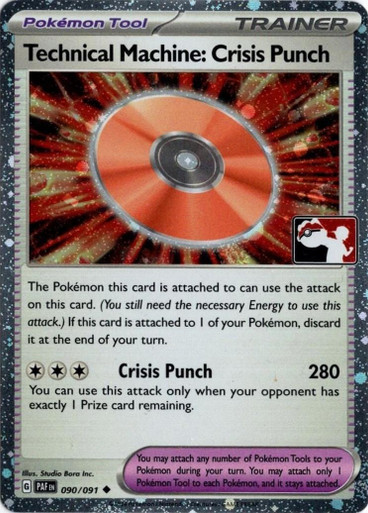 SV Paldean Fates 090/091 Technical Machine: Crisis Punch (Prize Pack League Promo Cosmo Holo)、Pokemon、kayou