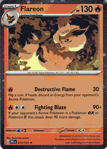 SV Prismatic Evolutions 013/131 Flareon (Cosmo Holo)、Pokemon、kayou