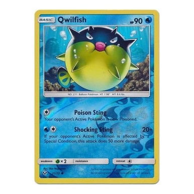 Shining Legends 21/73 Qwilfish (Reverse Holo)、Pokemon、kayou