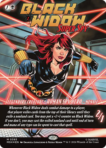 Black Widow, Super Spy (Classic Comic Panel Foil) | Marvel Super Heroes、Magic: The Gathering、kayou
