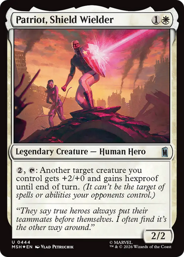 Patriot, Shield Wielder (Surge Foil) | Marvel Super Heroes、Magic: The Gathering、kayou
