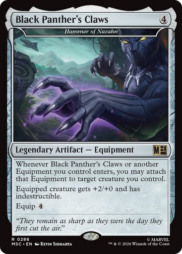 Hammer of Nazahn Black Panther's Claws | Marvel Super Heroes Commander、Magic: The Gathering、kayou