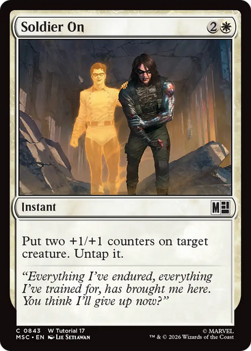Soldier On (Tutorial) | Marvel Super Heroes Commander、Magic: The Gathering、kayou