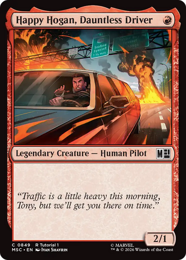 Happy Hogan, Dauntless Driver (Tutorial) | Marvel Super Heroes Commander、Magic: The Gathering、kayou