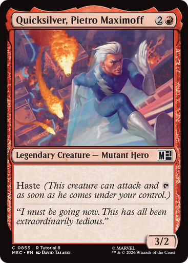 Quicksilver, Pietro Maximoff (Tutorial) | Marvel Super Heroes Commander、Magic: The Gathering、kayou