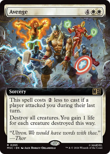 Avenge (Extended Art) | Marvel Super Heroes Commander、Magic: The Gathering、kayou