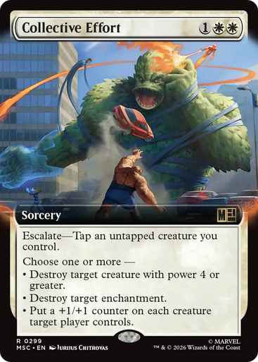 Collective Effort (Extended Art) | Marvel Super Heroes Commander、Magic: The Gathering、kayou