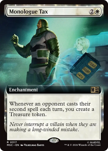 Monologue Tax (Extended Art) | Marvel Super Heroes Commander、Magic: The Gathering、kayou