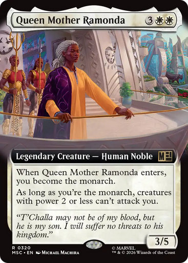 Queen Mother Ramonda (Extended Art) | Marvel Super Heroes Commander、Magic: The Gathering、kayou