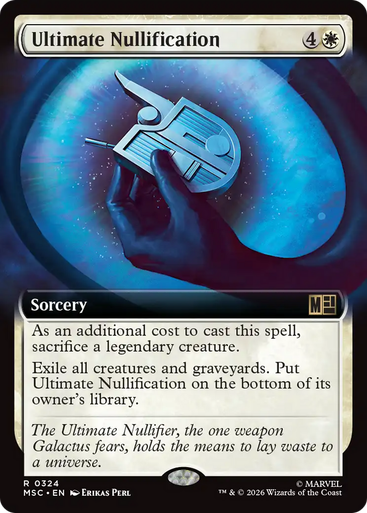 Ultimate Nullification (Extended Art) | Marvel Super Heroes Commander、Magic: The Gathering、kayou