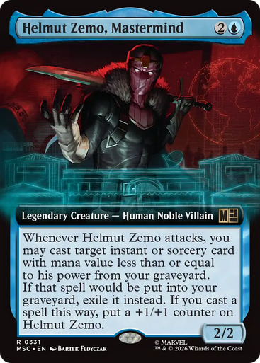 Helmut Zemo, Mastermind (Extended Art) | Marvel Super Heroes Commander、Magic: The Gathering、kayou