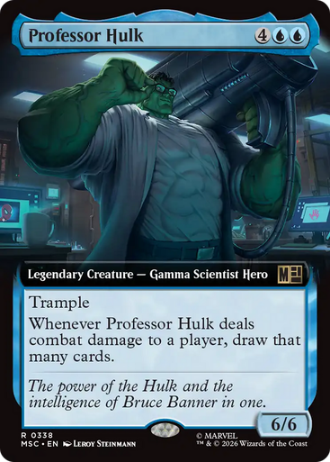Professor Hulk (Extended Art) | Marvel Super Heroes Commander、Magic: The Gathering、kayou