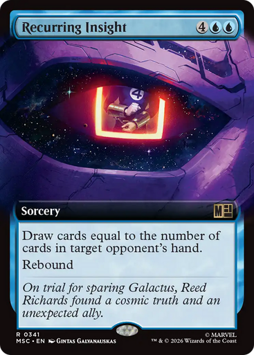 Recurring Insight (Extended Art) | Marvel Super Heroes Commander、Magic: The Gathering、kayou