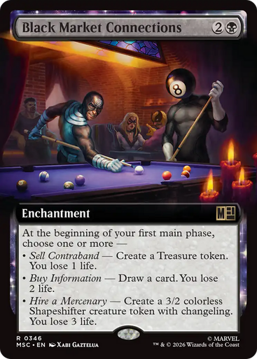 Black Market Connections (Extended Art) | Marvel Super Heroes Commander、Magic: The Gathering、kayou