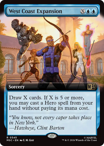 West Coast Expansion (Extended Art) | Marvel Super Heroes Commander、Magic: The Gathering、kayou