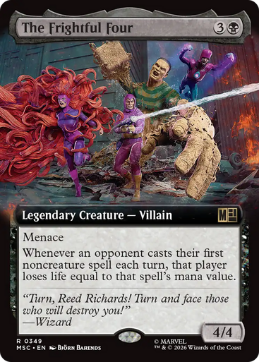 The Frightful Four (Extended Art) | Marvel Super Heroes Commander、Magic: The Gathering、kayou
