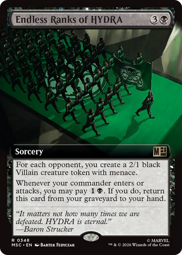 Endless Ranks of HYDRA (Extended Art) | Marvel Super Heroes Commander、Magic: The Gathering、kayou