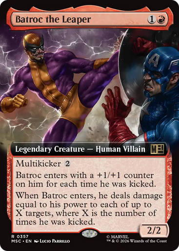 Batroc the Leaper (Extended Art) | Marvel Super Heroes Commander、Magic: The Gathering、kayou