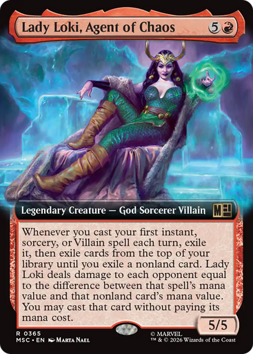 Lady Loki, Agent of Chaos (Extended Art) | Marvel Super Heroes Commander、Magic: The Gathering、kayou