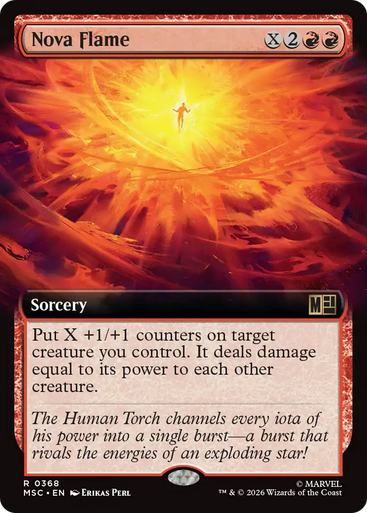 Nova Flame (Extended Art) | Marvel Super Heroes Commander、Magic: The Gathering、kayou