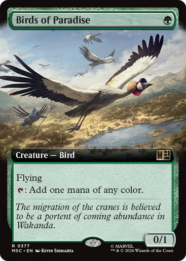 Birds of Paradise (Extended Art) | Marvel Super Heroes Commander、Magic: The Gathering、kayou