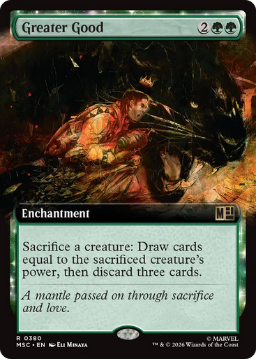 Greater Good (Extended Art) | Marvel Super Heroes Commander、Magic: The Gathering、kayou