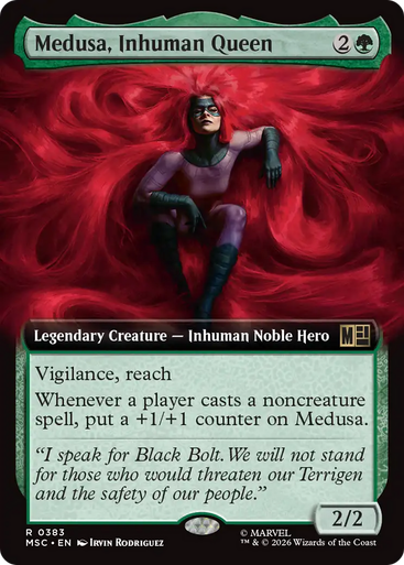 Medusa, Inhuman Queen (Extended Art) | Marvel Super Heroes Commander、Magic: The Gathering、kayou