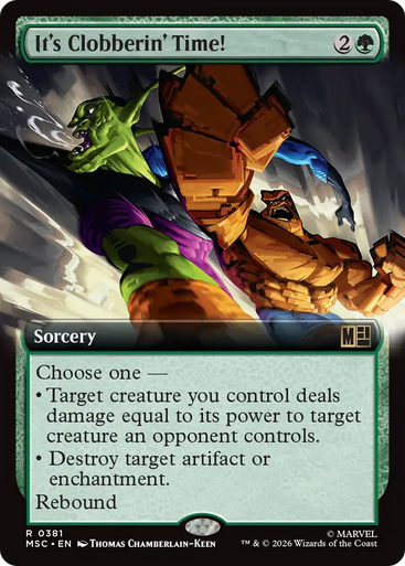 It's Clobberin' Time! (Extended Art) | Marvel Super Heroes Commander、Magic: The Gathering、kayou