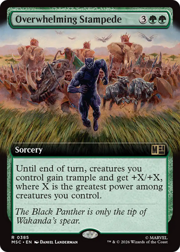 Overwhelming Stampede (Extended Art) | Marvel Super Heroes Commander、Magic: The Gathering、kayou