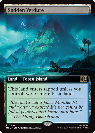 Sodden Verdure (Extended Art) | Marvel Super Heroes Commander、Magic: The Gathering、kayou