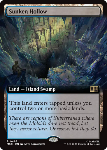 Sunken Hollow (Extended Art) | Marvel Super Heroes Commander、Magic: The Gathering、kayou