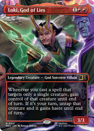 Loki, God of Lies (Borderless Scene) | Marvel Super Heroes Commander、Magic: The Gathering、kayou