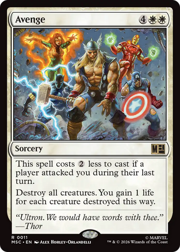 Avenge (Surge Foil) | Marvel Super Heroes Commander、Magic: The Gathering、kayou