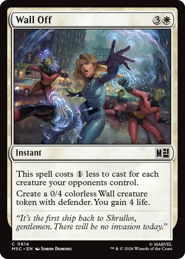 Wall Off (Foil) | Marvel Super Heroes Commander、Magic: The Gathering、kayou