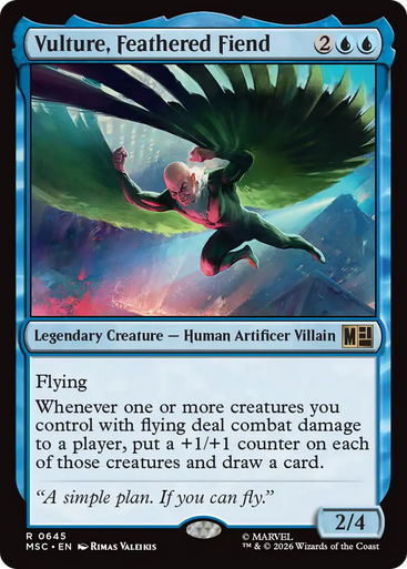 Vulture, Feathered Fiend (Foil) | Marvel Super Heroes Commander、Magic: The Gathering、kayou