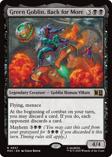 Green Goblin, Back for More (Foil) | Marvel Super Heroes Commander、Magic: The Gathering、kayou