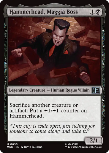 Hammerhead, Maggia Boss (Foil) | Marvel Super Heroes Commander、Magic: The Gathering、kayou