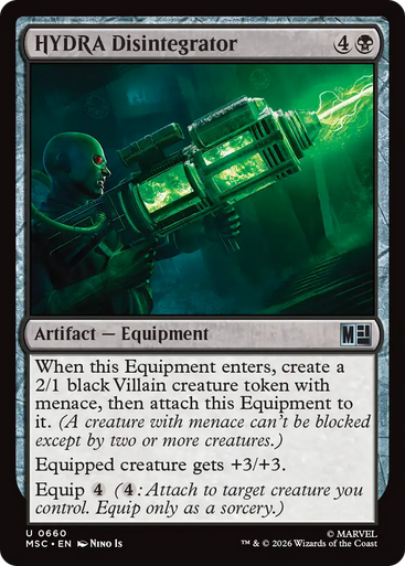 HYDRA Disintegrator (Foil) | Marvel Super Heroes Commander、Magic: The Gathering、kayou