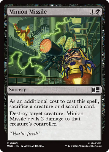 Minion Missile (Foil) | Marvel Super Heroes Commander、Magic: The Gathering、kayou